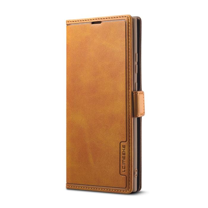 LC.imeeke - LC.IMEEKE Leather Card Holder Fodral Till Galaxy Note 20 Ultra - Brun