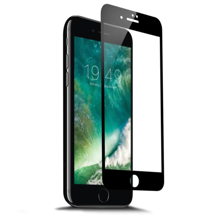 UTGATT5 - Champion Skärmskydd Glas iPhone 7/8 Svart 3D