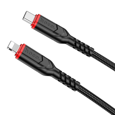 Hoco - HOCO USB-C till Lightning Kabel PD 3A 20W X59 1 m black