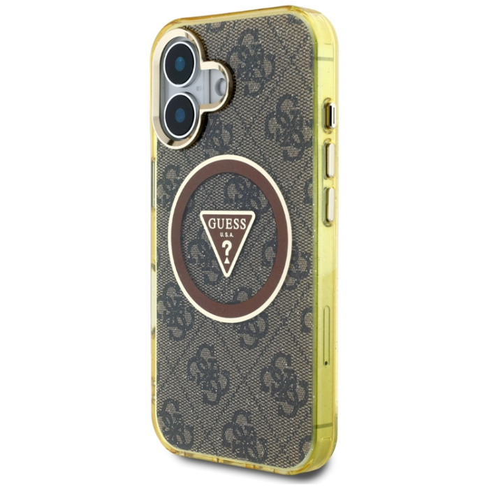 Guess - Guess iPhone 16 Mobilskal Magsafe Glitter - Brun