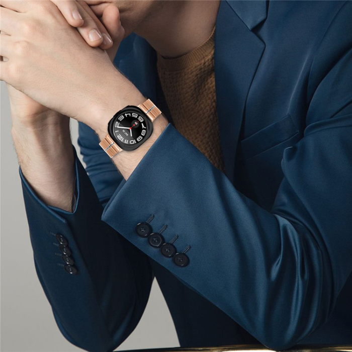 A-One Brand - Galaxy watch 8 (40mm/44mm)/8 Classic (46mm) Armband Metal 1-Bead