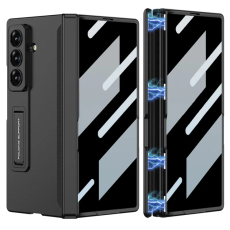 GKK - GKK Galaxy Z Fold 7 Mobilskal Kickstand med Härdat glas - Svart