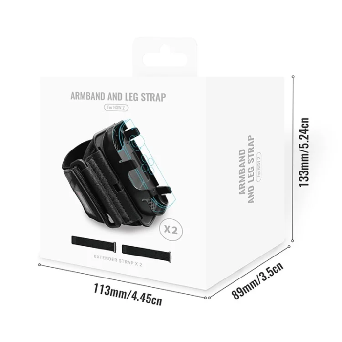 JYS - JYS 2st Nintendo Switch 2 Justerbar Ben/Armrem Joy-Con