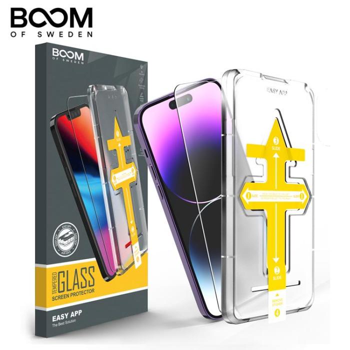 Boom of Sweden - LIVSTIDSGARANTI - BOOM iPhone 14 Pro Max Härdat Glas Skärmskydd - 2 Pack