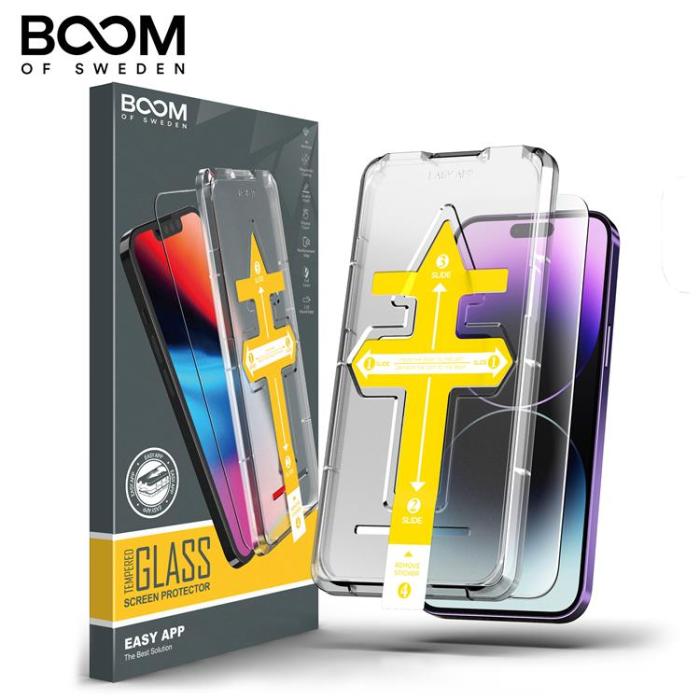 Boom of Sweden - LIVSTIDSGARANTI - BOOM iPhone 14 Pro Max Härdat Glas Skärmskydd - 2 Pack