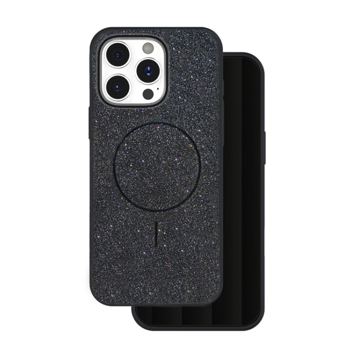 OEM - iPhone 14 Pro Mobilskal MagSafe Glitter Thin - Svart