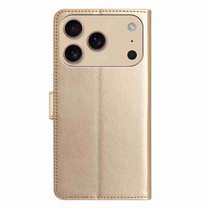 A-One Brand - iPhone 17 Pro Max Plånboksfodral Folio - Guld