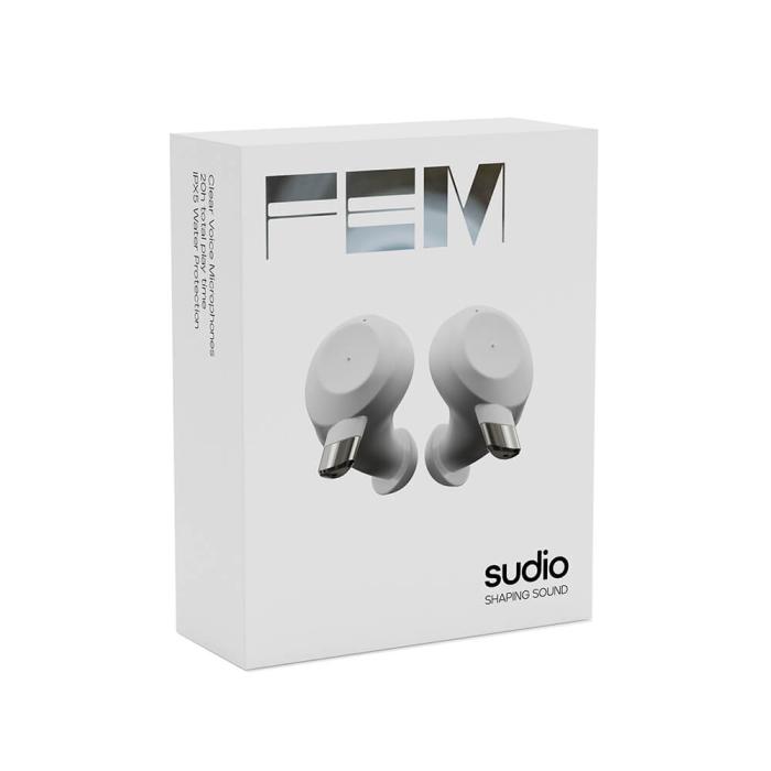 UTGATT - Sudio Hörlur FEM True Wireless In-Ear Mic - Vit