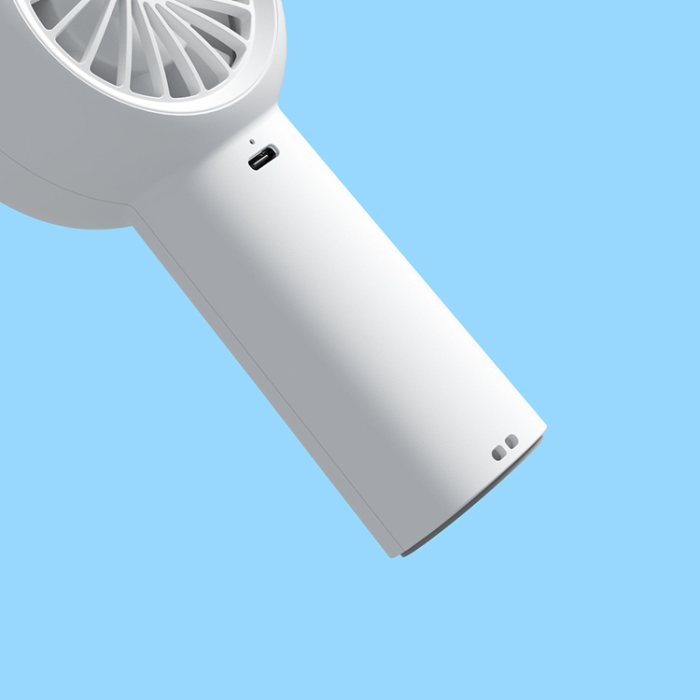 Jisulife - Jisulife Bärbar USB Handfläkt 4000 mAh Life5 Plus - Vit