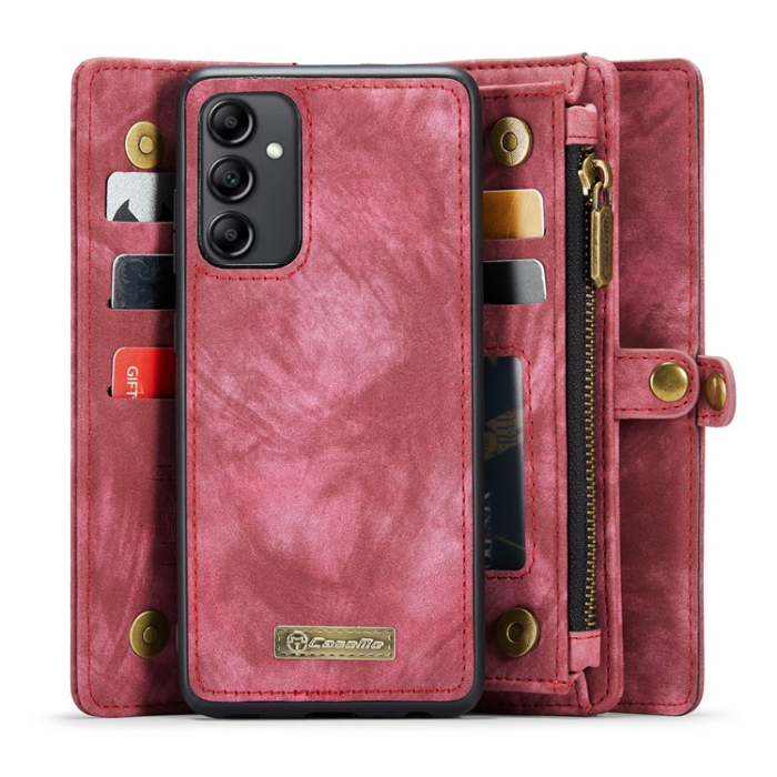 Caseme - Caseme Galaxy A34 5G Plånboksfodral Detachable - Röd