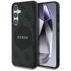 Guess - Guess Galaxy S25 Plus Mobilskal MagSafe Round Patch Classic Logo - Svart