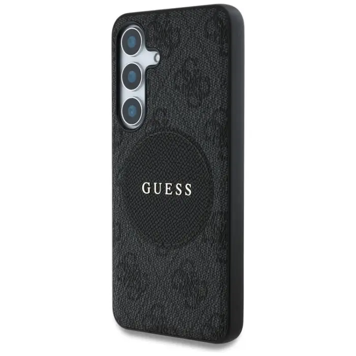 Guess - Guess Galaxy S25 Plus Mobilskal MagSafe Round Patch Classic Logo - Svart