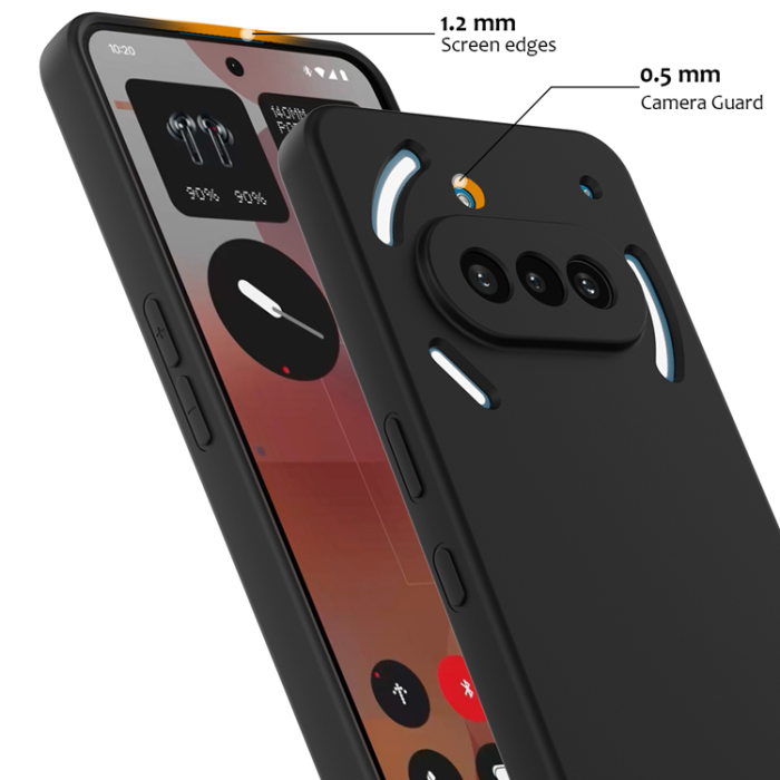 A-One Brand - Nothing Phone (3a) Mobilskal MagSafe Liquid Silikon - Svart