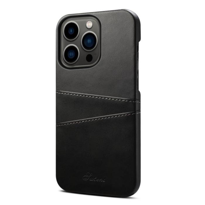 SUTENI - SUTENI iPhone 14 Pro Max Skal Korthållare - Svart