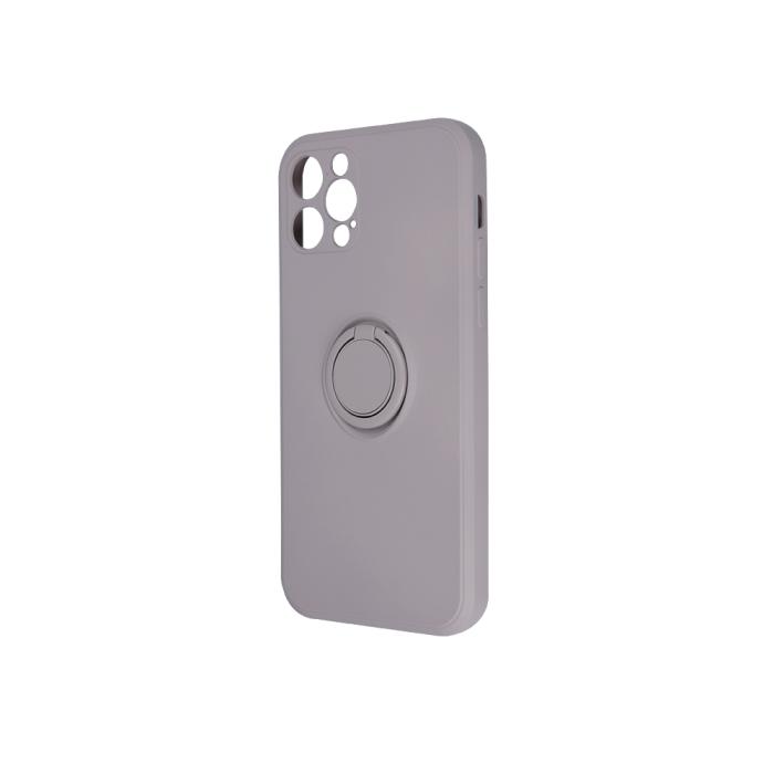 OEM - iPhone 13 Skal med Finger Grepp - Ljusgrå