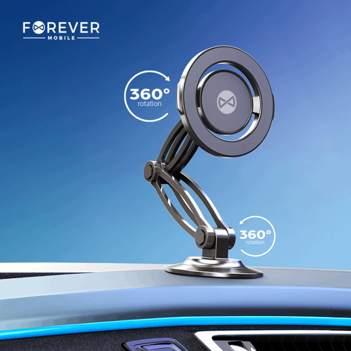 Forever - Forever Mobilhållare MH-290 Magnetlimmad - Silver