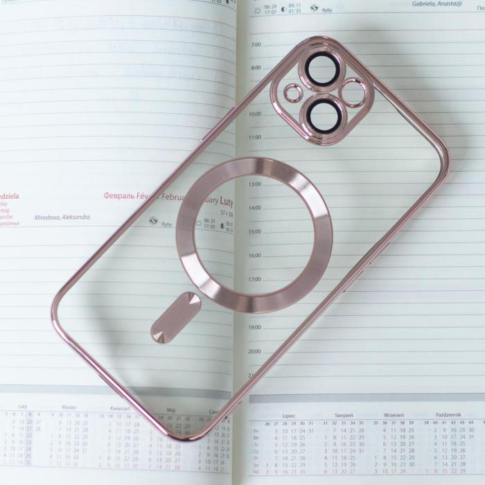 OEM - iPhone 13 Pro Skal Roséguld Chrome Mag
