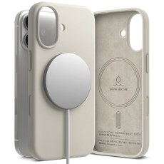 Ringke - Ringke iPhone 17 Mobilskal Magsafe Magnetic Silikon - Stone