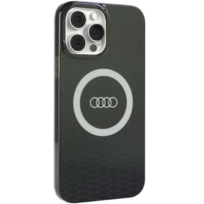 Audi - Audi iPhone 13/13 Pro Mobilskal Magsafe IML Big Logo - Svart