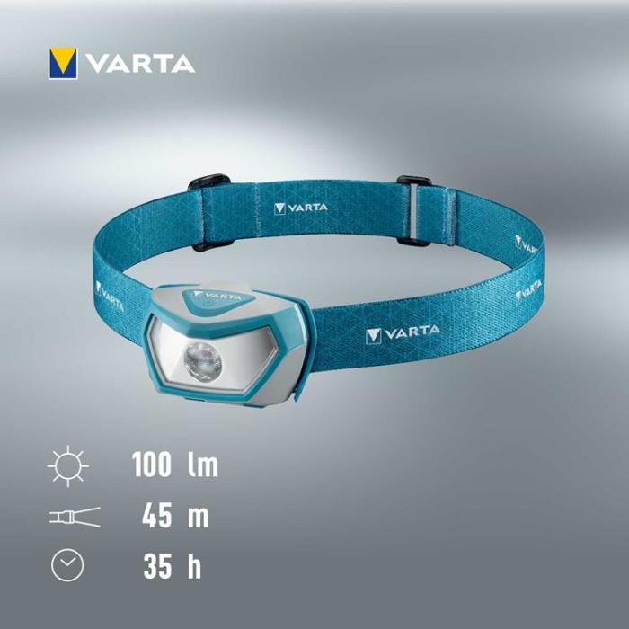 VARTA - Varta Pannlampa Outdoor Sports H10 Pro - Blå