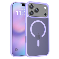 A-One Brand - iPhone 17 Pro Max Mobilskal MagSafe Acrylic Skin Touch - Lila