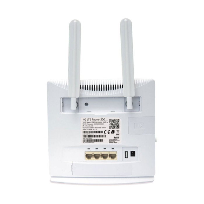 Strong - Strong 4G LTE Mobil Router 300 Mbit/s (DualSim) - Vit