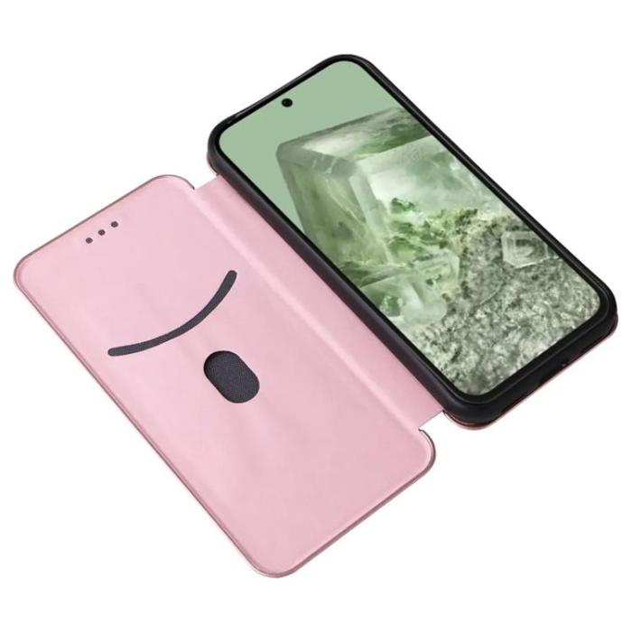 Taltech - Google Pixel 8A Plånboksfodral Ställ - Rosa