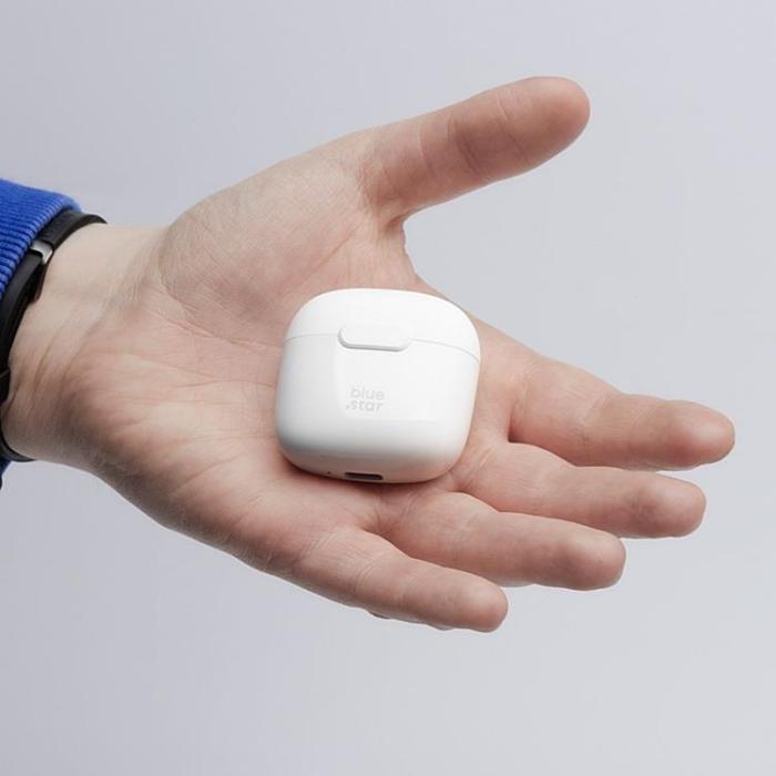 Blue Star - Blue Star Trådlösa In-Ear Hörlurar Bluetooth TWS FI7 - Vit