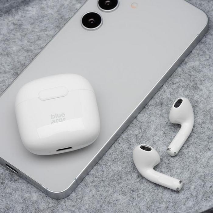 Blue Star - Blue Star Trådlösa In-Ear Hörlurar Bluetooth TWS FI7 - Vit