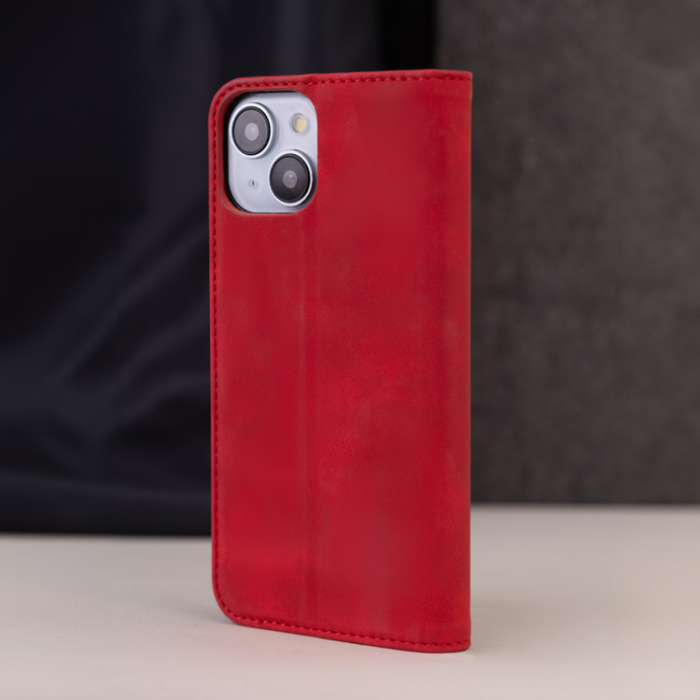 OEM - Galaxy A15 4G/5G Plånboksfodral Smart Suede - Röd