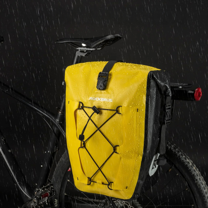 Rockbros - Rockbros Vattentät Cykelväska 25-32L - Gul