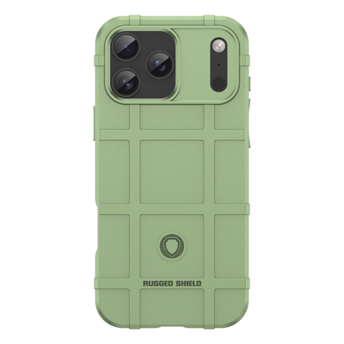 A-One Brand - iPhone 17 Pro Max Mobilskal Grid Design Soft TPU - Grön