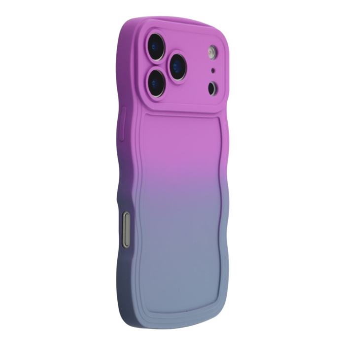 A-One Brand - iPhone 17 Pro Max Mobiskal Gradient Color TPU - Lila + Lavendelgrå