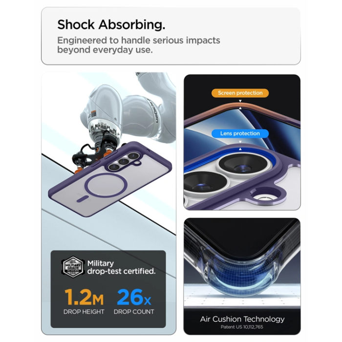 Spigen - Spigen Mobilskal För Galaxy S26 MagSafe Ultra Hybrid - Lila