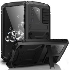 R-JUST - R-JUST Mobilskal till Galaxy S20 Ultra Metall Silikon PC Svart