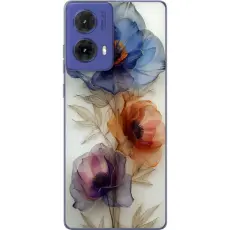 Gustaf - Mobilskal till Motorola Moto G85 med Silkesblommor