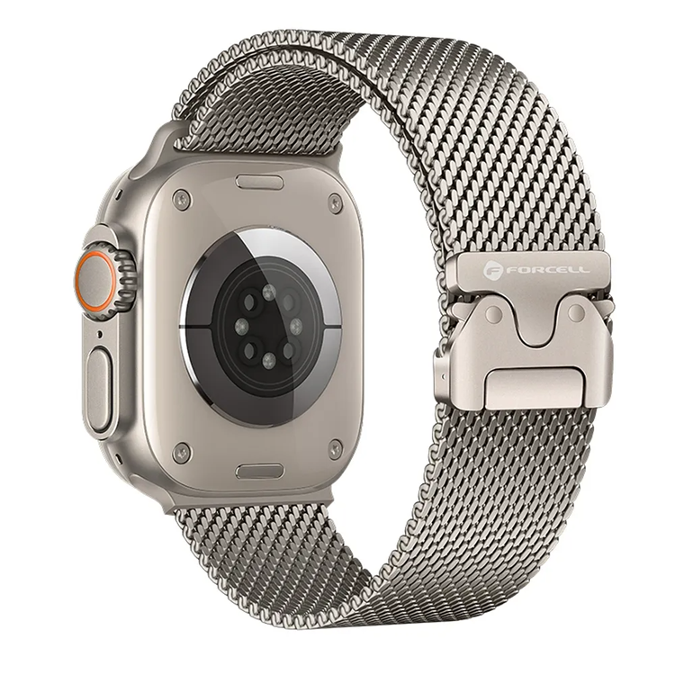 Forcell Apple Watch (38/40/41) Armband Stainless Steel - Silver | 5123 | AlltMobil
