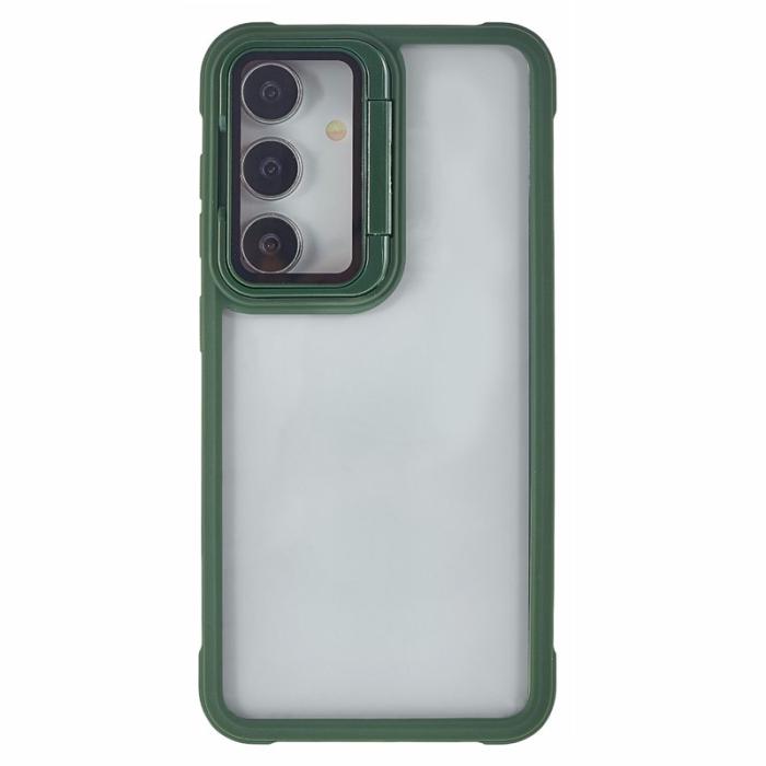 OEM - Mobilskal för Samsung Galaxy S26 PC + TPU med kickstand - Grön