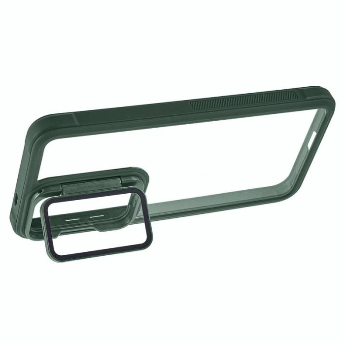 OEM - Mobilskal för Samsung Galaxy S26 PC + TPU med kickstand - Grön