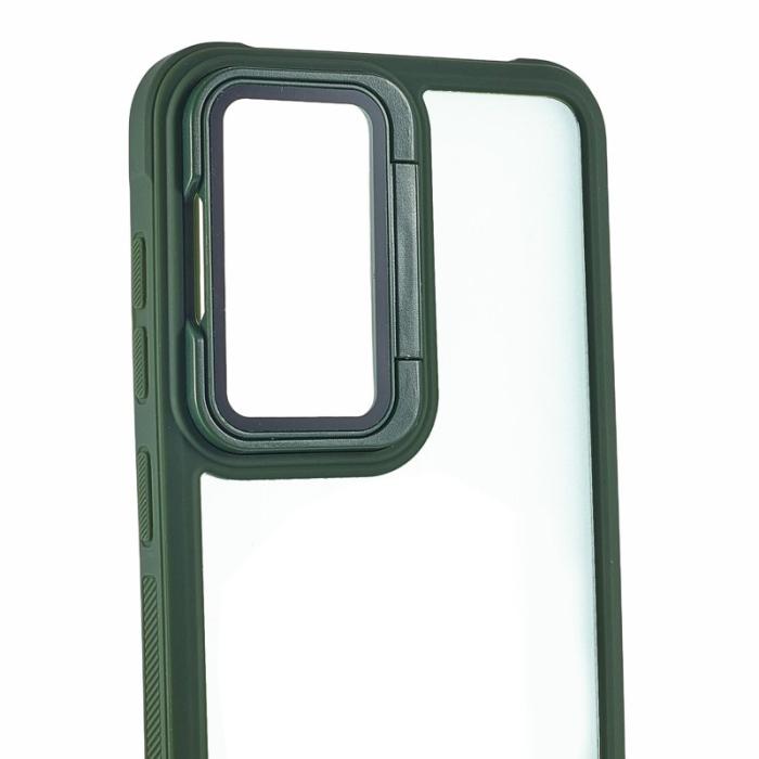 OEM - Mobilskal för Samsung Galaxy S26 PC + TPU med kickstand - Grön