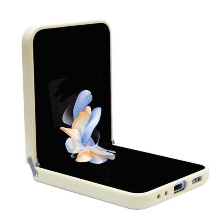 Guess - Guess Mobilskal till Galaxy Z Flip 5 Glitter Script - Guld