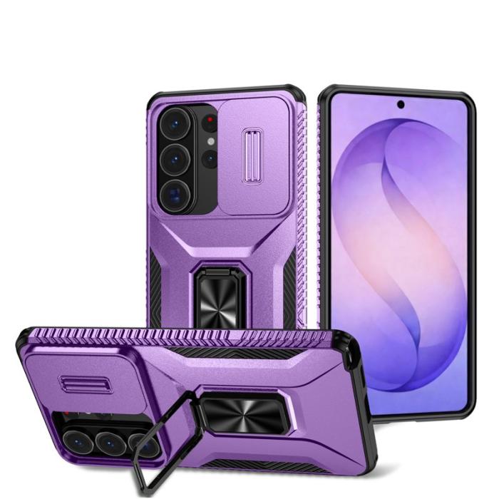 OEM - Mobilskal för Samsung Galaxy S26 Ultra Kickstand TPU + PC - Lila
