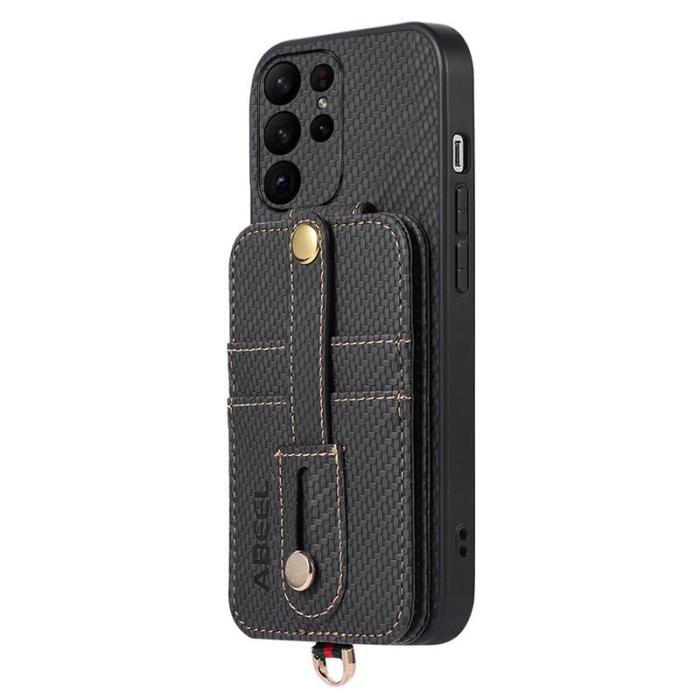 ABEEL - ABEEL Style 02 Mobilskal till Samsung Galaxy S23 Ultra RFID Blockering Svart