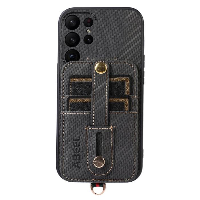 ABEEL - ABEEL Style 02 Mobilskal till Samsung Galaxy S23 Ultra RFID Blockering Svart