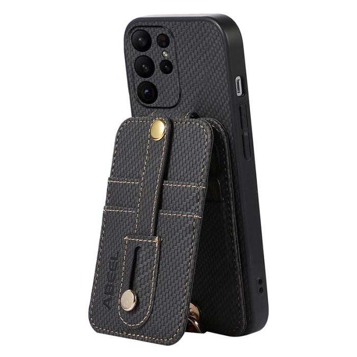 ABEEL - ABEEL Style 02 Mobilskal till Samsung Galaxy S23 Ultra RFID Blockering Svart