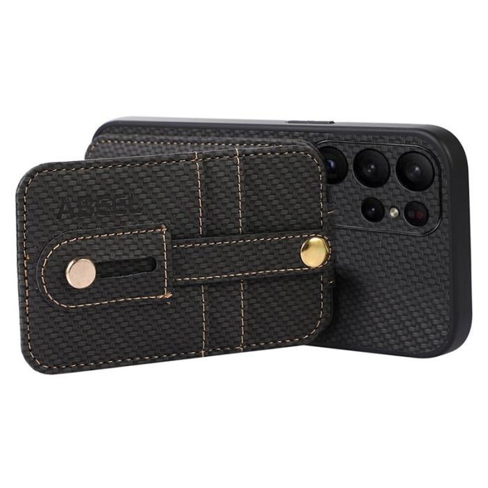 ABEEL - ABEEL Style 02 Mobilskal till Samsung Galaxy S23 Ultra RFID Blockering Svart
