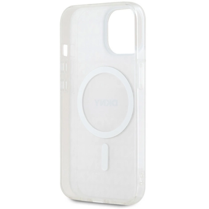 DKNY - DKNY iPhone 15/14/13 Mobilskal Magsafe IML Mono & Stripe - Rosa