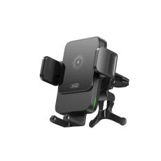 XO - XO Bilh&aring;llare till Luftventil med 15W Tr&aring;dl&ouml;s Laddare - Svart