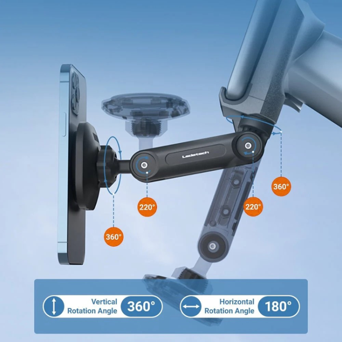 OEM - Magnetisk Bilhållare med 15W Trådlös Laddare för Tesla Model 3/Y