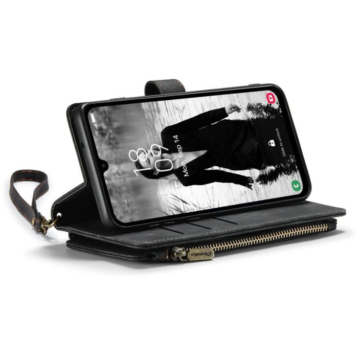 Caseme - CASEME Konstläder Plånboksfodral för Samsung Galaxy A16 5G/4G - Svart